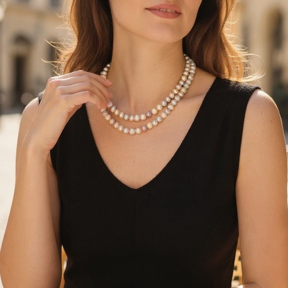 Colorful Freshwater Pearl Necklace - Picture 1 of 10